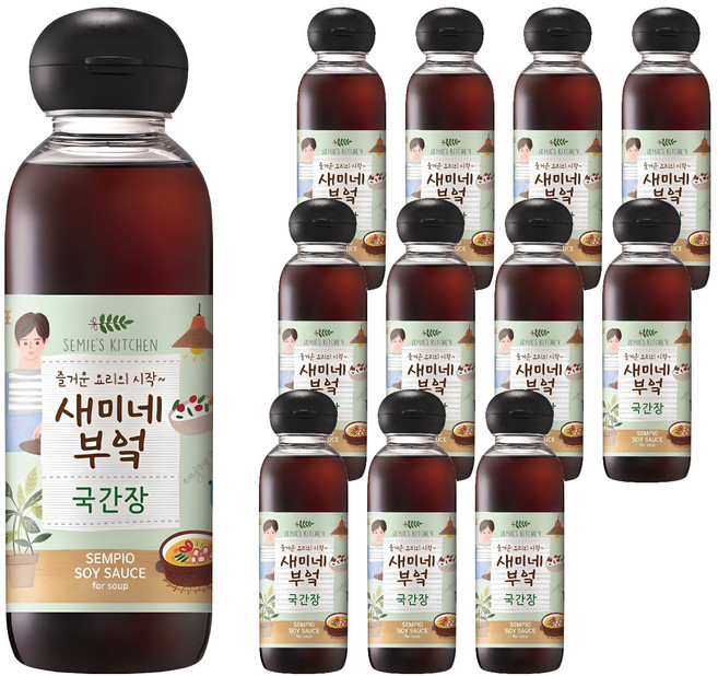 샘표 새미네부엌 국간장, 450ml, 12개
