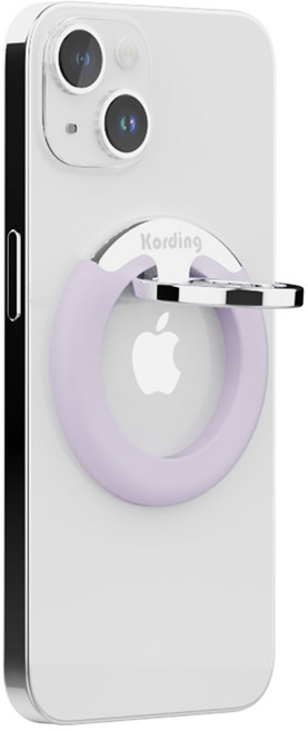 코딩 아이폰 맥세이프 그립 스마트링 핑거톡KMGH23, 02. 퍼플, 1개
