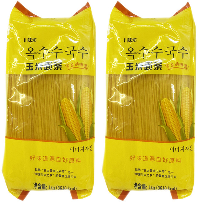 천미방 옥수수면, 1kg, 2개