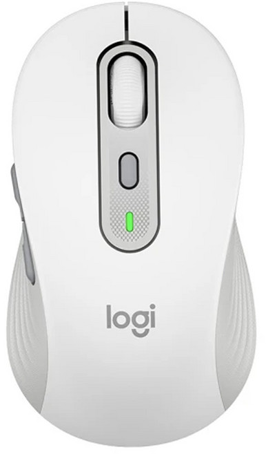logitech 羅技 M750 L 多工靜音無線滑鼠 大手版, MR0091, 白色