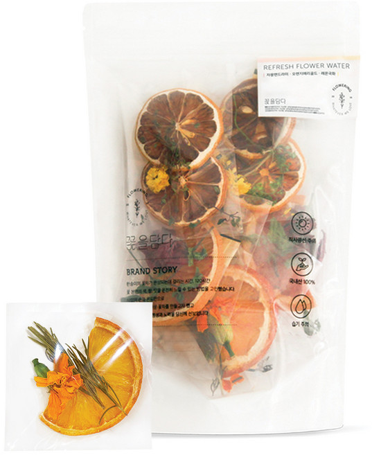 꽃을담다 리프레시 플라워워터 3종세트, 7g, 6개입, 1개