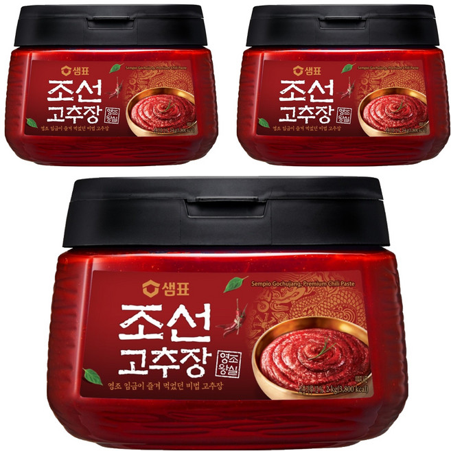샘표 조선 고추장, 2kg, 3개