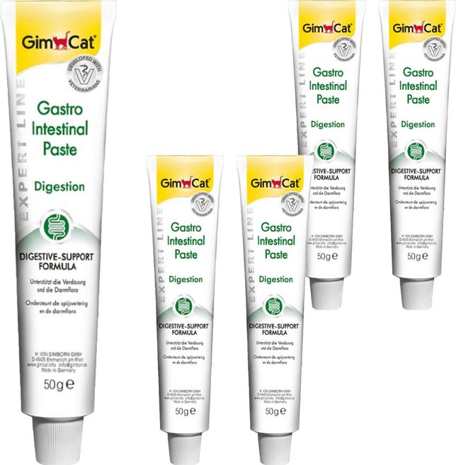 GimCat Gastro Intestinal Paste 腸胃保健營養膏, 腸胃保健, 50g, 5條