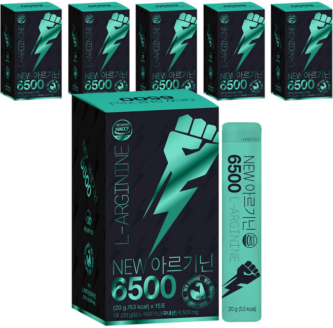 국내산 고함량 NEW 아르기닌 6500, 300g, 6개