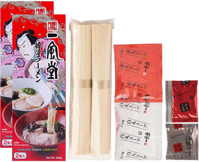 Ippudo 頂級豚骨拉麵 2人份, 2個