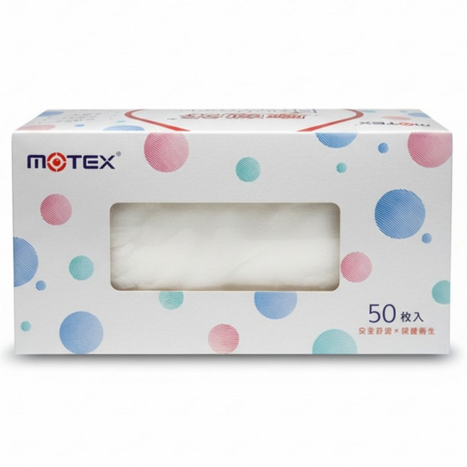MOTEX 摩戴舒 平面成人醫用口罩 未滅菌口罩 外耳掛, 白色, 50片, 1盒