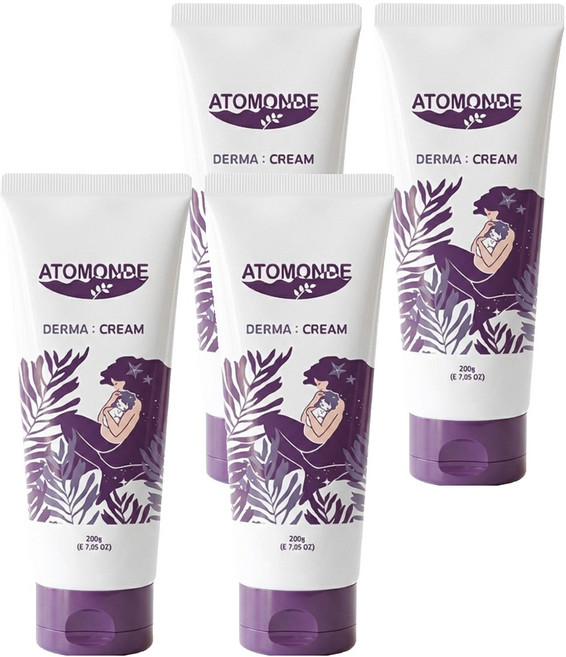 ATOMONDE 嬰兒護膚乳霜, 200g, 4條