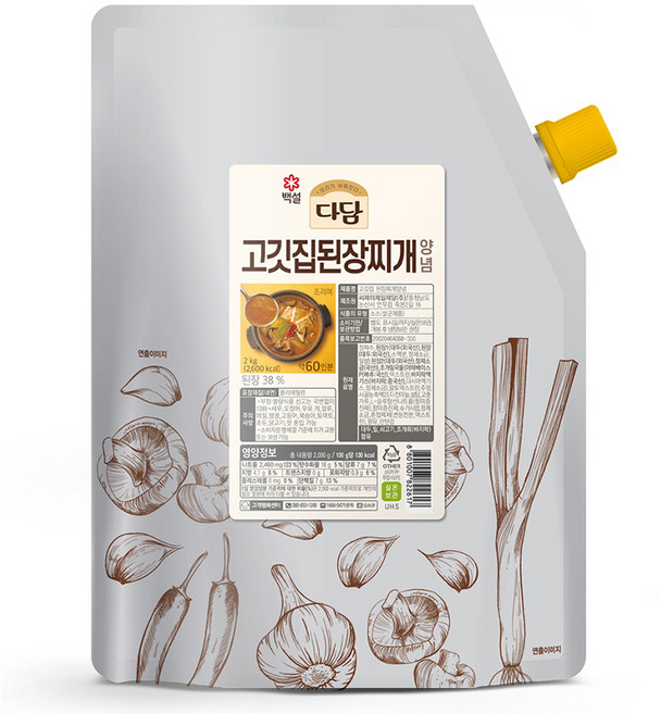 다담 고깃집 된장찌개 양념, 2kg, 1개