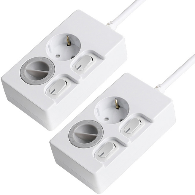 스윗홈 개별스위치 절전형 멀티탭 2구+안전커버 1p, 7m, 2개