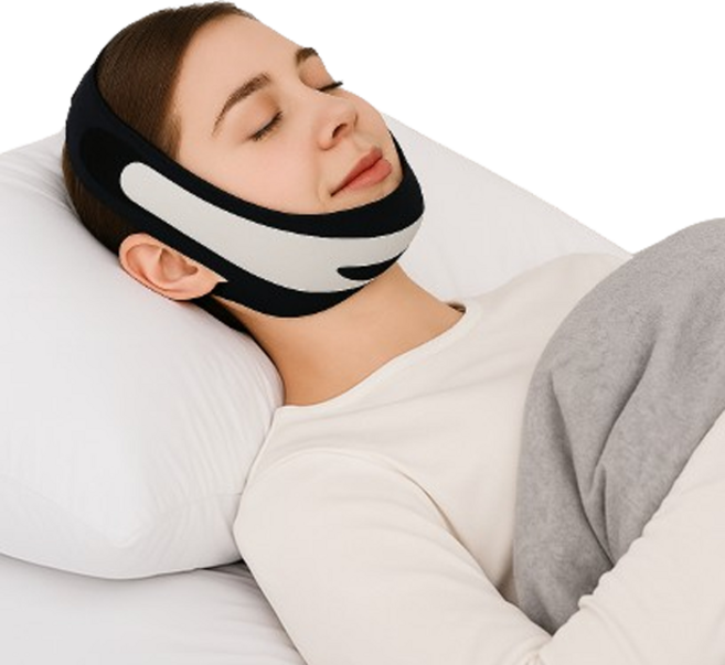 위저스 입벌림 방지 밴드 본품 + 사이드 밴드 세트 블랙, 1세트