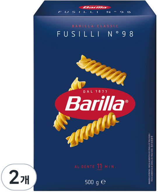 바릴라 푸실리, 500g, 2개