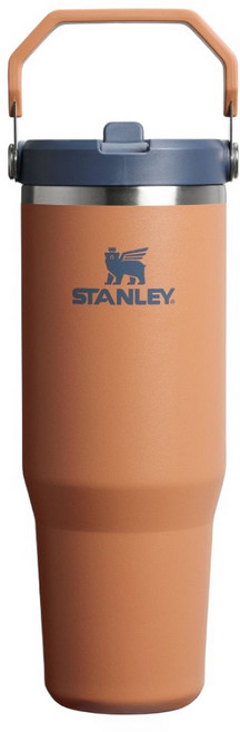 STANLEY 台灣公司貨 經典系列 IceFlow 手提吸管杯2.0, 0.88L, 暮日棕, 1個