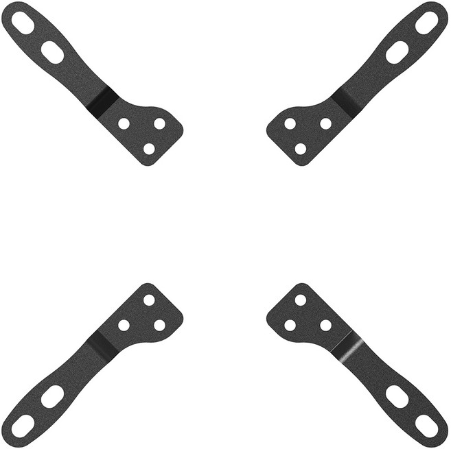 와이드뷰 벽걸이 VESA 확장브라켓 블랙 200 x 200 4p, EKW201B, 4개