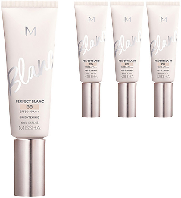 미샤 M 퍼펙트 블랑 비비크림 SPF50+ PA+++, 22호 베이지, 40ml, 4개