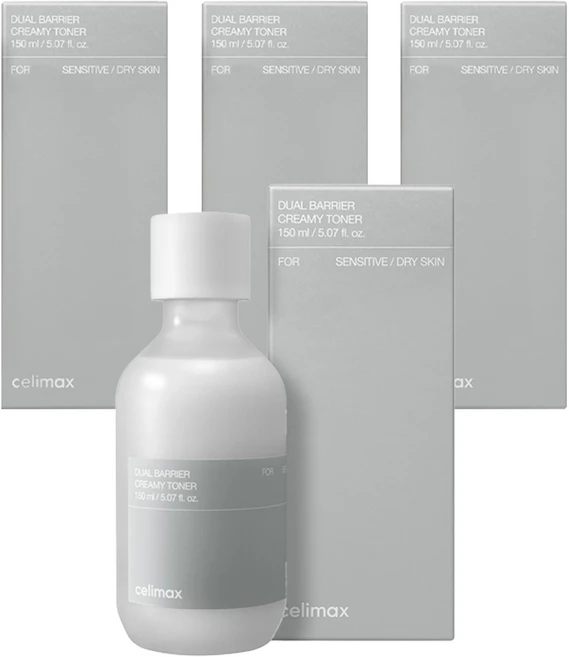 셀리맥스 듀얼배리어 크리미 토너, 150ml, 4개 - 쿠팡