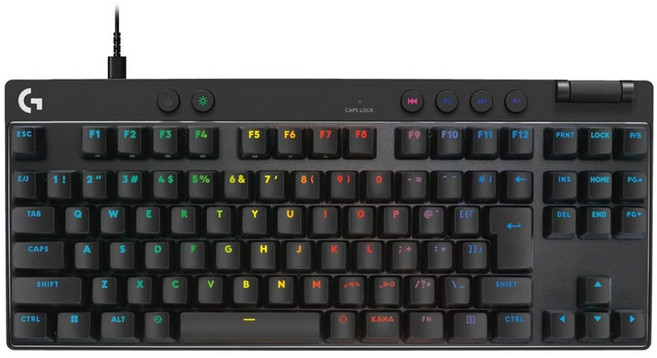 logitech G 羅技G PRO X TKL RAPID 電競鍵盤, 黑色, YU0090, 類比磁軸, 1個