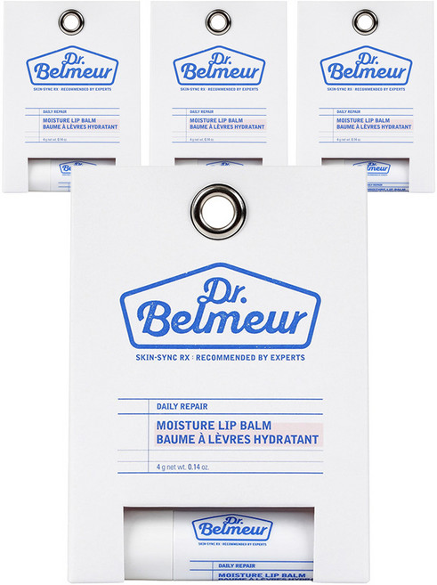 닥터벨머 데일리리페어 모이스처라이징 립밤, 혼합색상, 4g, 4개