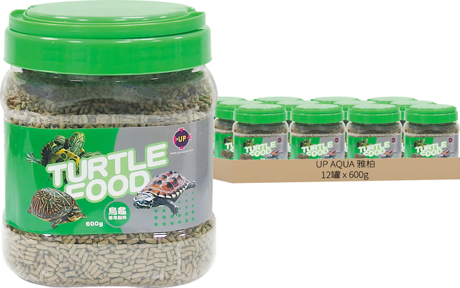 UP AQUA 雅柏 烏龜專用飼料, 600g, 12罐