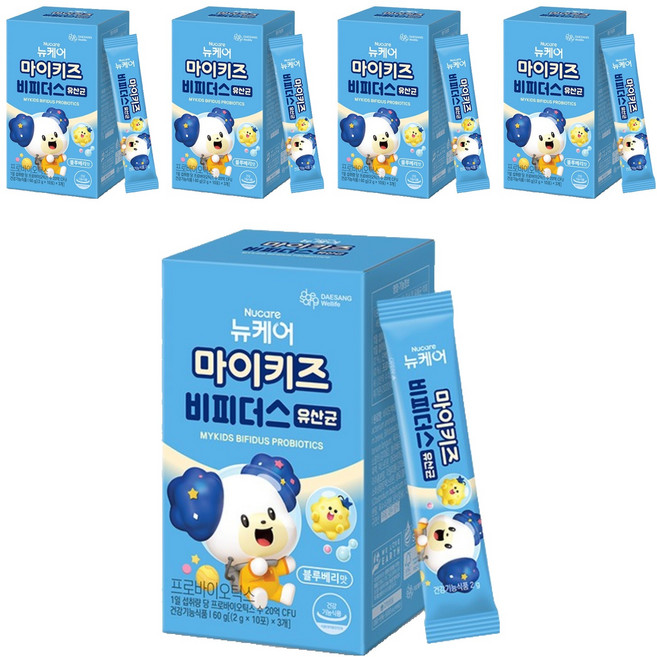 마이키즈 비피더스 유산균 30포, 60g, 5개