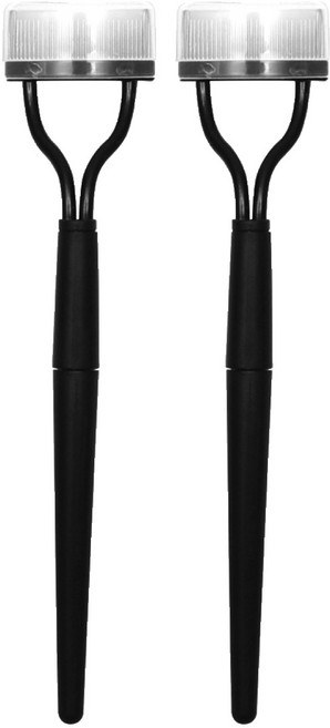 폴더블 속눈썹 브러쉬, 블랙, 2개