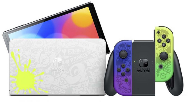 Nintendo 任天堂 SWITCH 台灣公司貨 OLED款式 遊戲主機 保固一年, 斯普拉遁3 特仕版主機