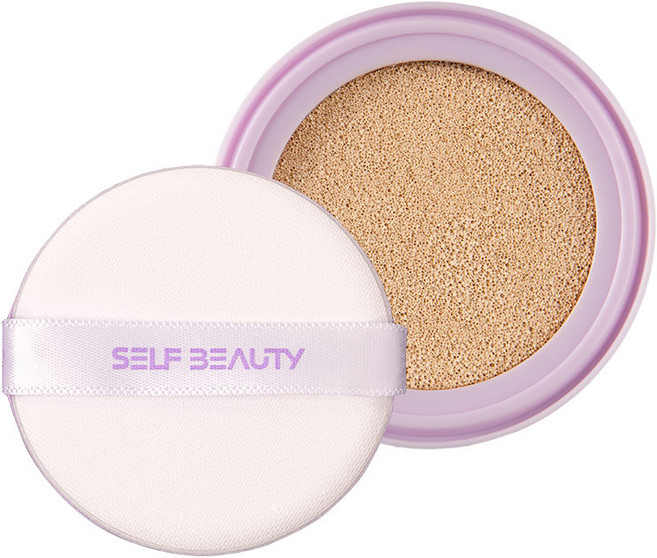 셀프뷰티 유니콘 오로라 광채 쿠션 SPF50+ PA+++ 리필 15g, 21호 퓨어아이보리, 1개