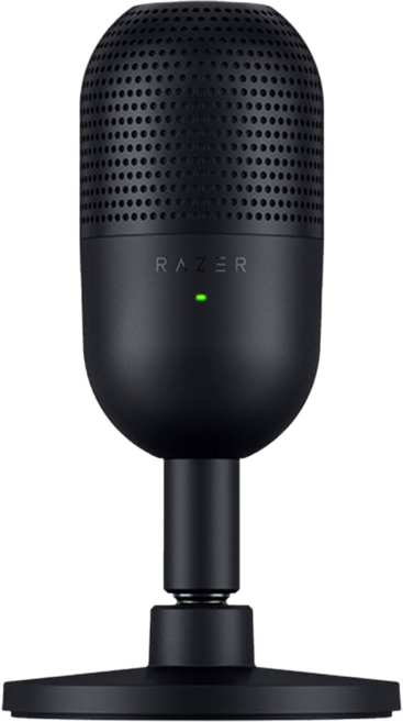 RAZER 雷蛇 Seiren V3 Mini 魔音海妖 麥克風 黑色 輕巧便攜 音質清晰, 1個