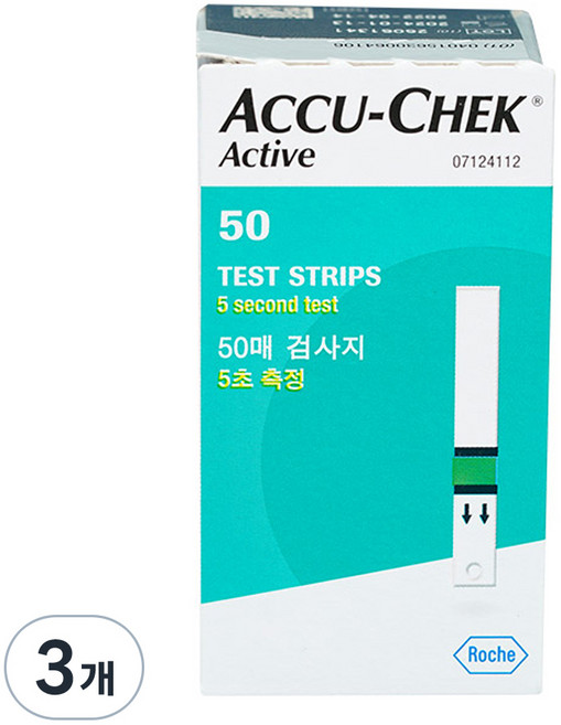 아큐첵 액티브 혈당 시험지, 3개, 50매