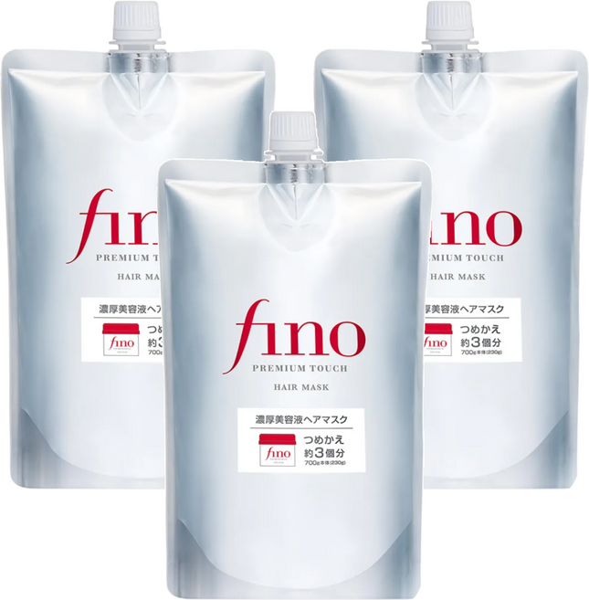 fino 高效滲透護髮膜 升級版 補充包, 3包, 700g