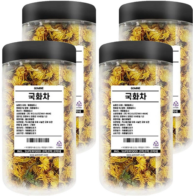 고미네 국화차 통, 30g, 4개, 1개입