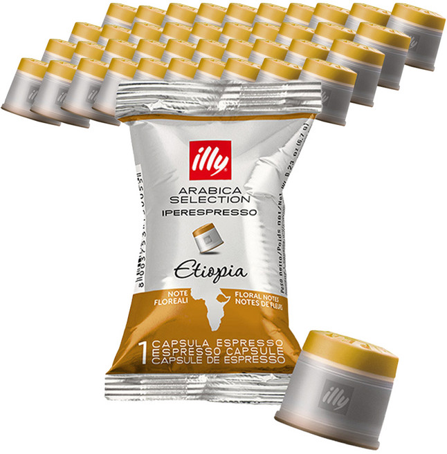 illy 意利 阿拉比卡精選 衣索比亞咖啡膠囊 獨立包裝, 6.7g, 1顆, 100包