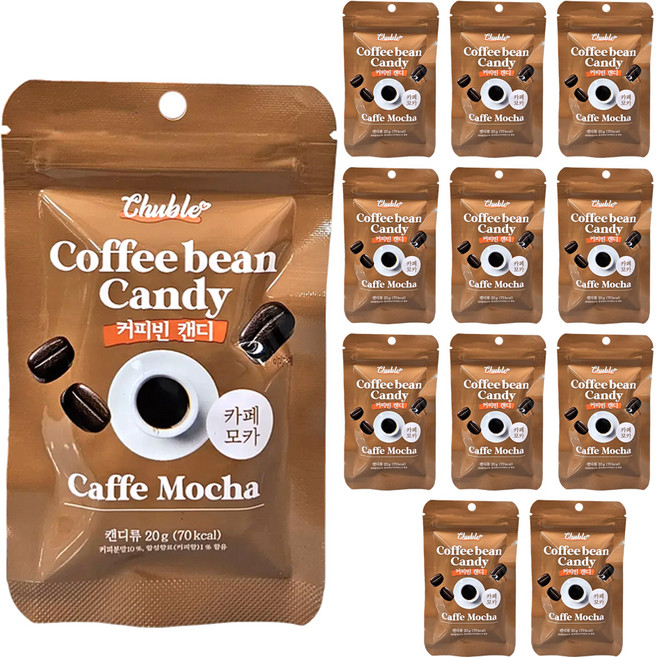츄블 커피빈 캔디 카페모카, 20g, 12개
