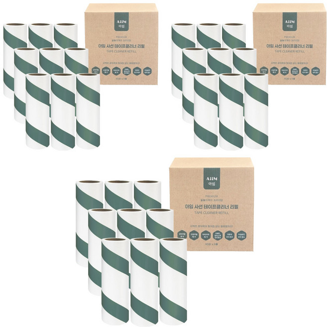 아임 사선 테이프클리너 리필 90회, 27개
