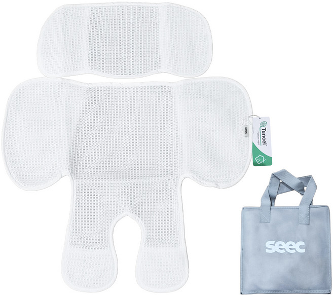 시크 제로맥스360 신생아용 텐셀 쿨시트, 퓨어 화이트, 1개