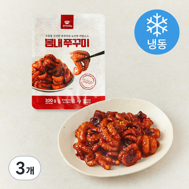 홍익상회 봄내쭈꾸미 (냉동), 300g, 3개