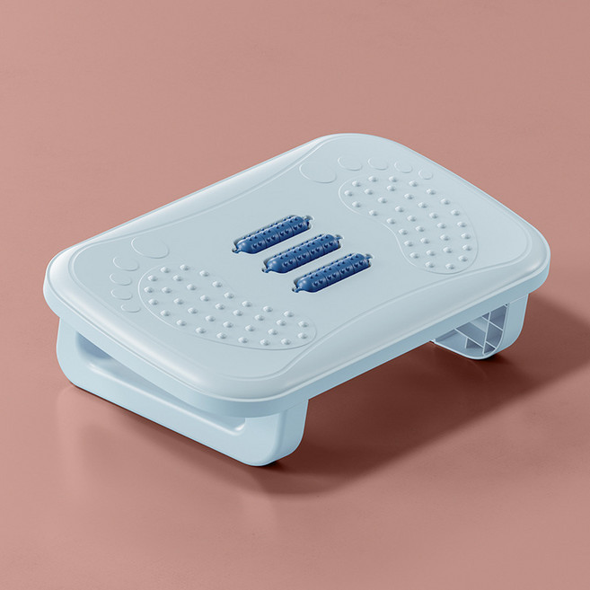 멀티네스트 사무실용 발받침대 마사지 풋레스트, 라이트 블루