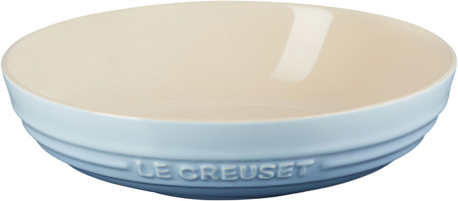 LE CREUSET 深圓盤, 海岸藍, 1個
