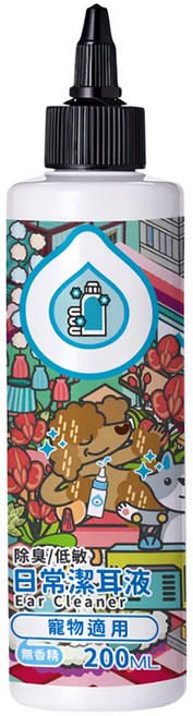 臭味滾 ODOUT 日常潔耳液 寵物適用, 1瓶, 200ml
