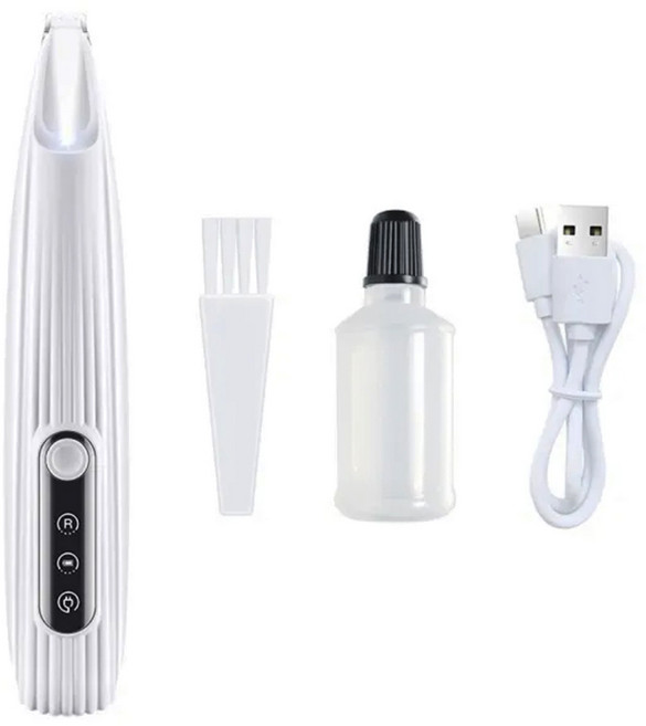 寵物剃毛器 LED照明燈 陶瓷不鏽鋼剃刀片, 珍珠白, 1個