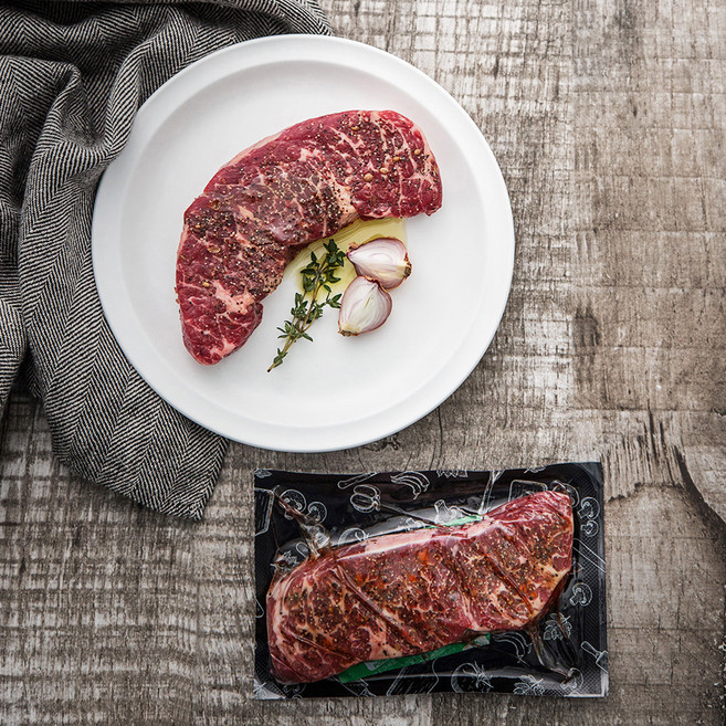 미트엔조이 시즈닝 살치살 스테이크 (냉장), 200g, 1개