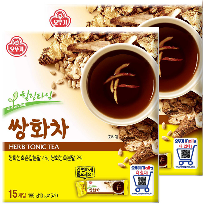 오뚜기 쌍화차, 13g, 15개입, 2개