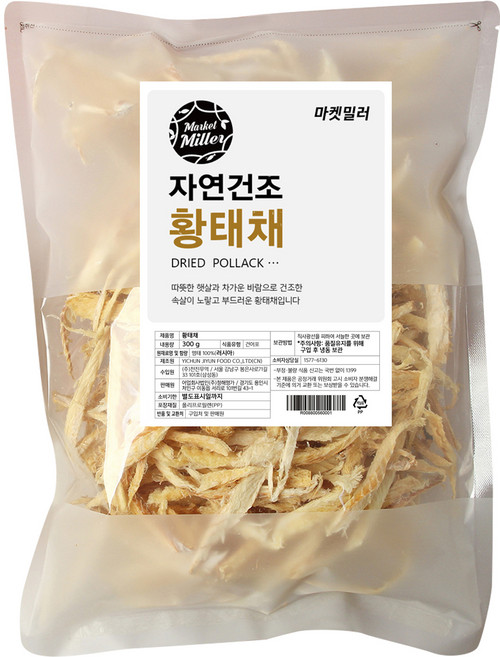마켓밀러 자연건조 황태채, 300g, 1개