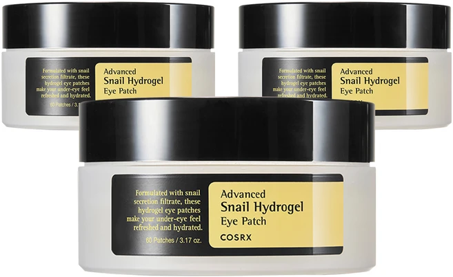 코스알엑스 어드벤스드 스네일 하이드로겔 아이패치, 60개입, 3개 - 쿠팡