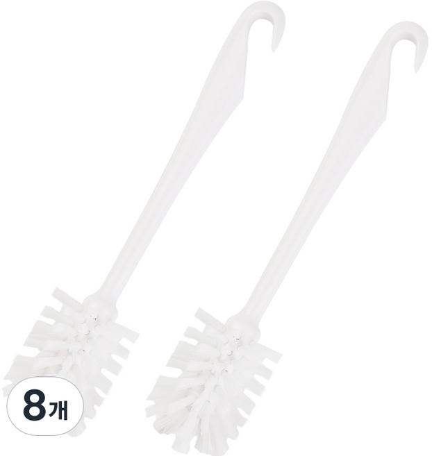 생활공식 다용도 세척 둥근 청소솔, 화이트, 8개