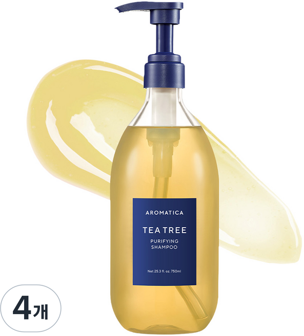 아로마티카 티트리 퓨리파잉 샴푸, 750ml, 4개