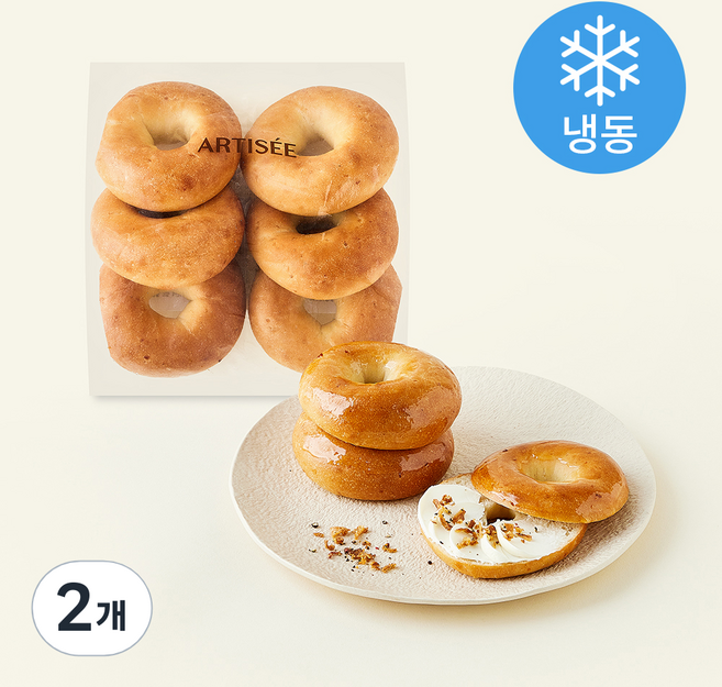 아티제 미니 어니언베이글 6개입 (냉동), 300g, 2개