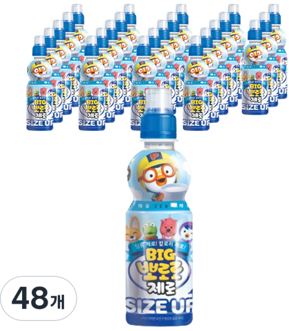 팔도 빅뽀로로 제로 밀크맛, 360ml, 48개
