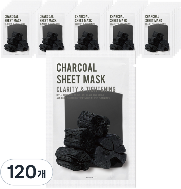 은율 퓨리티 참숯 마스크팩, 1개입, 120개