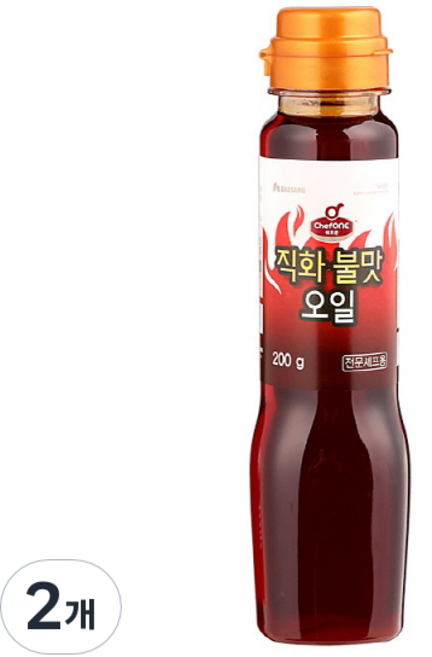 쉐프원 직화 불맛 오일, 200g, 2개