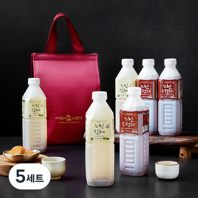 느린식혜 1000ml x 3개 + 수정과 1000ml x 3개 3호, 5세트